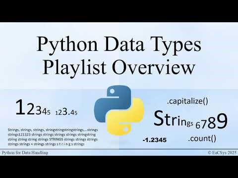 Python DataTypes Playlist Overview