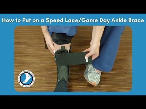 How to Put on a Speed Lace/Game Day Ankle Brace