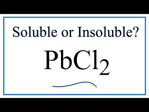 Is PbCl2 Soluble or Insoluble in Water?