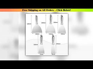 PENGGONG Putty Knife Set 1.5/2/3/4/5/6/8 inch Scraper Spackle Knife Paint Scraper Polished