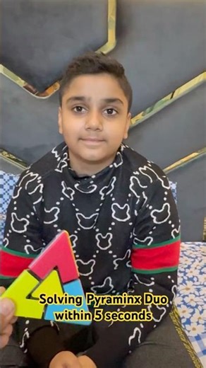 Quickest Pyraminx Duo Solve You’ll See Today. Blink and You Will Miss It #speedcubing #cubesolver