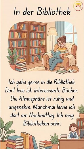 A1 Deutsch hören und lesen in der Bibliothek #a1german #deutschkurs #deutsch #a1deutsch