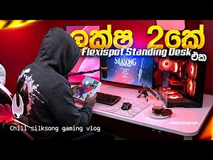 🇱🇰 Snow Day❄️| Hollow Knight Silksong 🎮 | Spy Family Manga ☕📚 | Standing Desk | Cozy Desk Setup 🌿