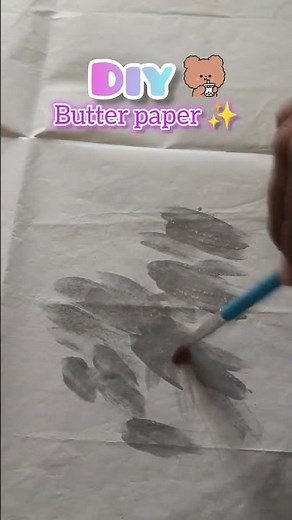 how to make butter paper at home 🌷✨/ diy Butter paper from coconut oil #ytshorts #craft #homemade 🥰😍