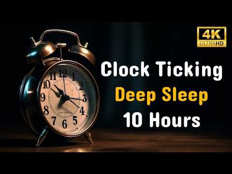 Clock Ticking Sound 10 Hours ⏱️ (4K) | Relaxing Ambience for Sleep, Focus & Study