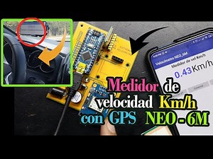 medidor de velocidad Km/h con arduino y GPS NEO 6m @PCBWay