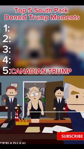 Top 5 South Park Donald Trump Moments #SouthPark #Trump #Garrison #Comedy #Satire