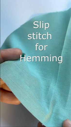 How to hem with Slip stitch #sewing