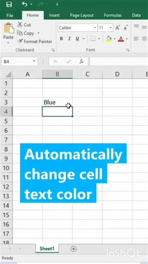 How to Change Cell Text Color in Ms Excel #exceltraining #msexcel #msexceltutorial #msexcelformulas