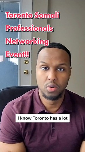We are hosting a networking event for Somali professionals in Toronto on March 19 from 6-9pm! Hear from panelist Ahmed on why you should attend! Register at bit.ly/somalipro #somali #networking #toronto #blackprofessionals #torontonetworking