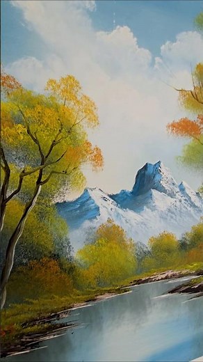 Rare Vertical Bob Ross: Autumn Images