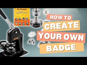 How to create your own buttons / badges using the Vevor badge making machine. New hobby incoming!