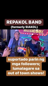 4.1K reactions · 123 shares | Repakol Band members Miniong Cervantes and and Noel Palomo ibinahagi na suportado parin sila ng mga followers kahit nag-iba ng pangalan ang kanilang banda na dating “SIAKOL”. Sa kasalukuyan, lumalagare sila sa iba’t-ibang lugar sa Pilipinas! | Joey Austria | Facebook