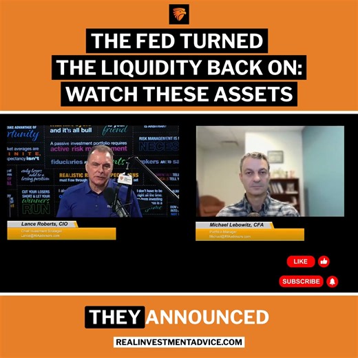 The Fed Turned the Liquidity Back On: Watch These Assets The Fed is adding liquidity (QE), whatever label they use. The assets most tied to reserves are the ones that will move first: #Bitcoin, major indexes $SPX / $QQQ, transportation, and materials. In contrast, defensive sectors, $GLD, and $SLV show little to no relationship to changes in reserves. Please ❤️like and 🔁retweet | Real Investment Advice