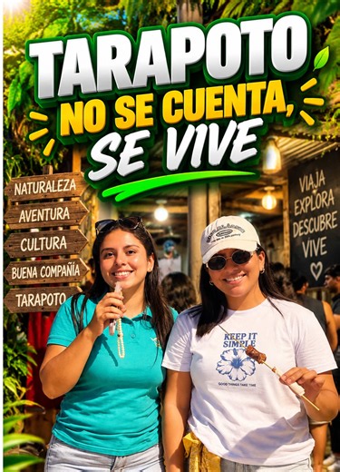 🌴💚 ¡TARAPOTO TE ESPERA CON EXPERIENCIAS INOLVIDABLES! ✨ Cataratas, lagunas, naturaleza, aventura y momentos que querrás recordar para siempre. 🌿💦📸 Con Best Trip Perú disfruta de nuestros tours, conoce los destinos más increíbles y vive Tarapoto de una manera especial. 😍🔥 🚨 ¡NO ESPERES MÁS! Reserva hoy y asegura tu próxima aventura. 📲 930 715 623 | 916 977 039 📲 985 098 567 | 904 647 209 💚 Best Trip Perú — ven a disfrutar, nosotros nos encargamos de la experiencia. 🌴✈️ #divercion #Tar