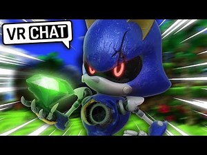 Metal Sonic Finding all the Chaos Emeralds in VRCHAT