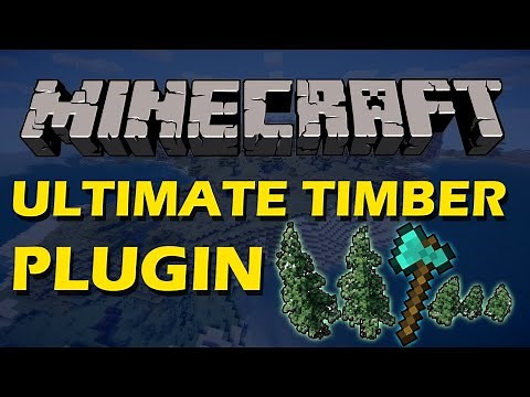 Realistic tree chopping in Minecraft with Ultimate Timber Plugin