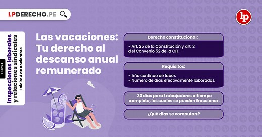 Vacaciones: concepto, récord vacacional, cálculo, fraccionamiento | LP