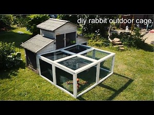 diy rabbit outdoor cage