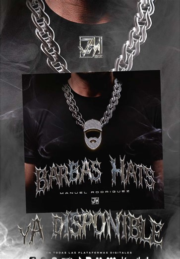 Ya puedes encontrar disponible😎 a @Manuel Rodríguez con su nuevo sencillo “BARBAS HATS” en tu plataforma digital favorita 🔥 #jmmusicinc #manuelrodriguez #barbashats @Joe Michael Martinez 🥷🏽🏴