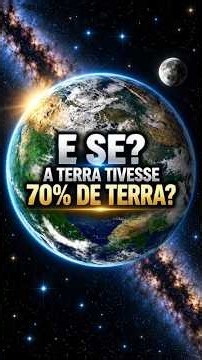 E se o Planeta Tivesse 70% de terra?