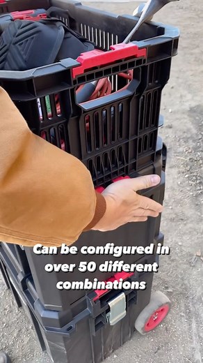 The Bauer Modular Storage System stacks and locks together for full customization to fit any tool storage needs. www.harborfreight.com/search?q=bauer storage #HarborFreight #Bauertools | Harbor Freight