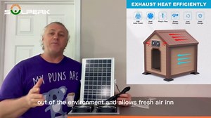 SOLPERK Solar Fan for Greenhouse, 10W Solar Powered Fan for Chicken Coop, Waterproof Solar Exhaust Fan for Shed with 11.8ft/3.6m Cable