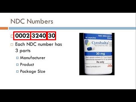 13 National Drug Code Numbers