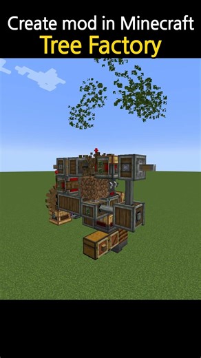 Tree Factory Create mod in Minecraft