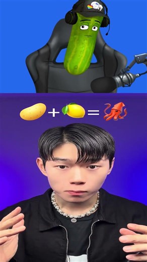 ELE COMEU PEPINO 😭😭😭 #comidas #fyp F#reaction