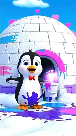 Penny Penguin Paints Her Igloo | Fun Color Sorting & Learning for Kids