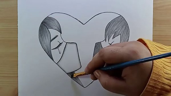 How to draw a cute Couple Drawing for beginner | How to draw pencil sketch | Easy Couple drawing