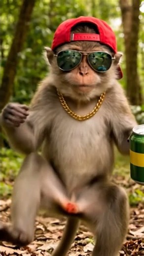 Monkey Dancing on “I Want One Lollipop” 😂🐒🔥