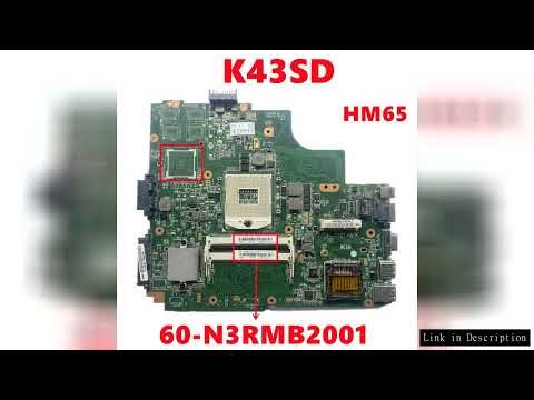 60-N3RMB2001 K43SD Mainboard For ASUS A43S A43SD K43E K43S K43SD K43SV Laptop Motherboard HM65 DDR3