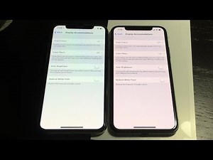 iPhone X OLED different color shift off angle