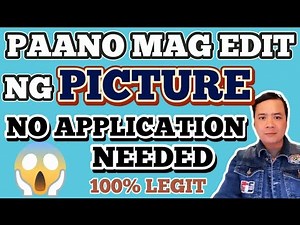 PAANO MAG EDIT NG PICTURE SA CELLPHONE | HOW TO EDIT PHOTO NO APPS NEEDED