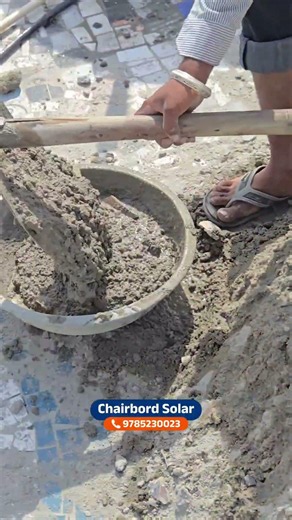10kW Solar System Foundation 🔥 | Strong Concrete Block Structure