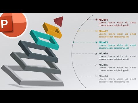 Pyramidal Infographic in 3D Animated in Minutes! Original Design