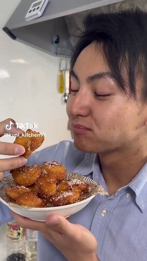 簡単ホットケーキミックスでシュガードーナッツ！