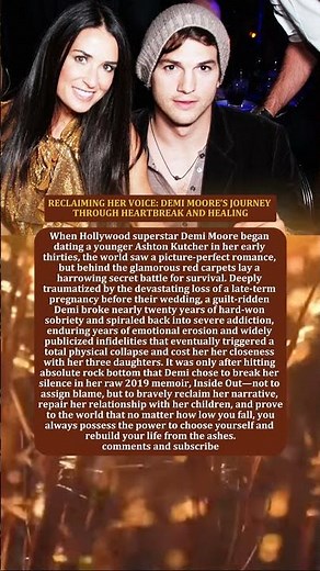 RECLAIMING HER VOICE: DEMI MOORE’S JOURNEY THROUGH HEARTBREAK AND HEALING