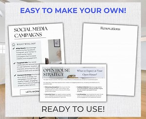 Pre-listing Packet for Real Estate, Seller Pre-listing Presentation for Realtors, Seller Questionnaire, Real Estate Marketing Templates - Etsy
