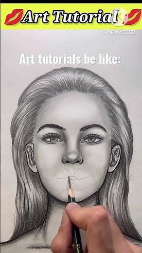 Art Tutorial be like : 💋 #art #viral #artist #artwork