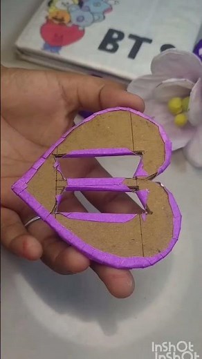 DIY BTS Army key chain new idea # BTS logo key ring easy craft # BTS Army # Craft BTS # diy # purple
