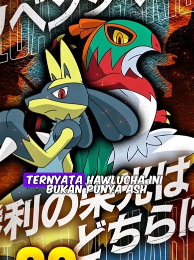 MEGA HAWLUCHA DEBUT DI ANIME #hawlucha #pokemon #shorts