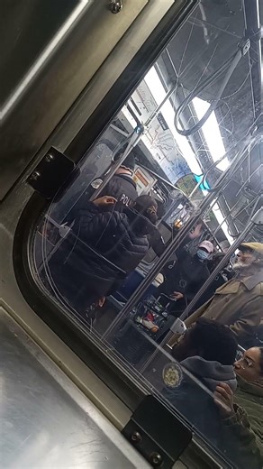 Chicago police department rides #cta red line trains finally!