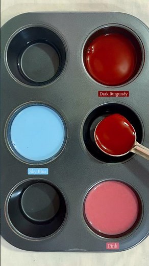 Guess the Color | Pink + sky blue + dark burgundy #colormixing #amazing