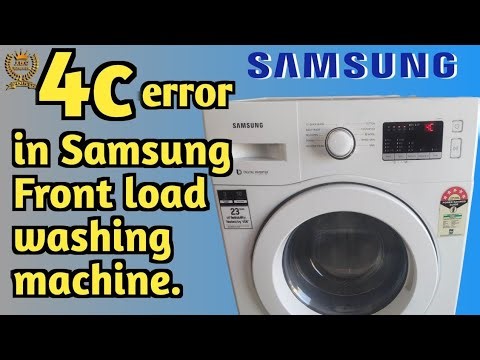 Samsung front load washing machine 4C error code kya problem ho sakta hai