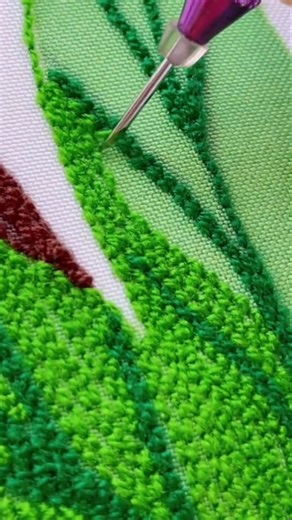 embroidery crochet threading method step by step #crochet for beginners #moderncrochet