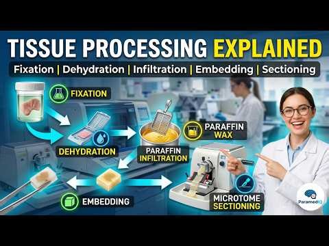 Tissue Processing Explained | Fixation, Dehydration, Paraffin Infiltration & Microtome Sectioning