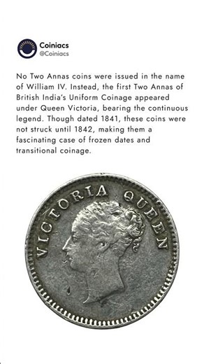 🪙India’s first Two Annas coin came with a frozen date mystery. 🪙🪙